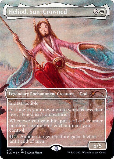 Heliod, Sun-Crowned (214) - BORDERLESS - FULL ART - Secret Lair Drop - Game On