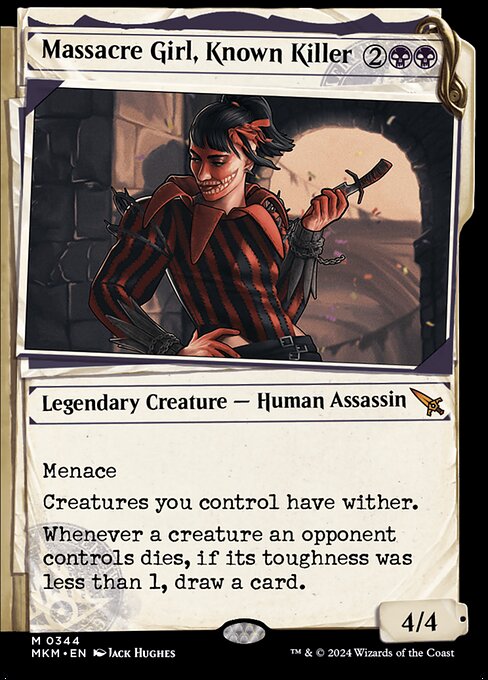 Massacre Girl, Known Killer (344) - SHOWCASE (Foil) - Murders at Karlov Manor - Game On