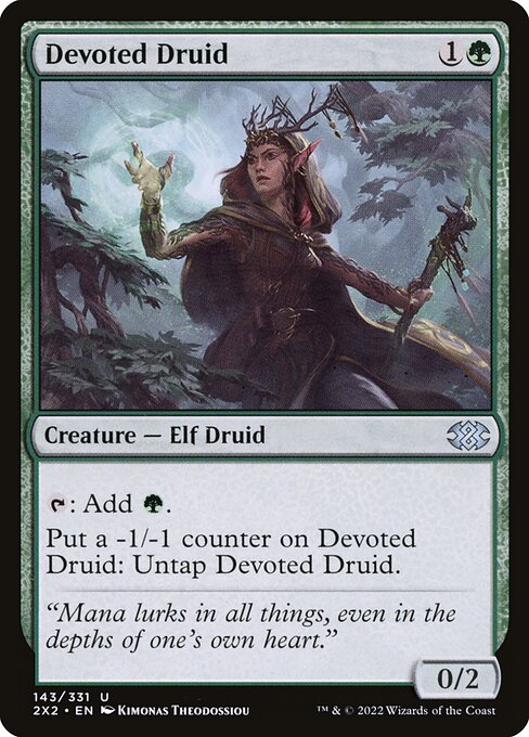 Devoted Druid (143) - Double Masters 2022 - Game On