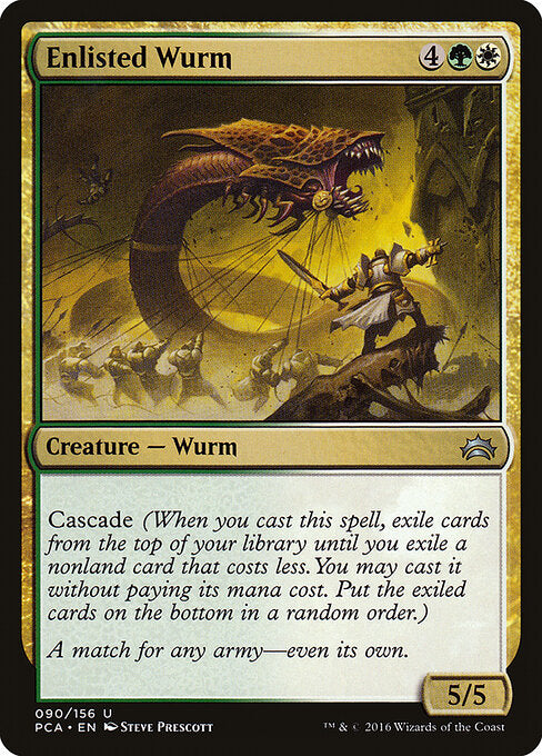 Enlisted Wurm (90) - Planechase Anthology - Game On