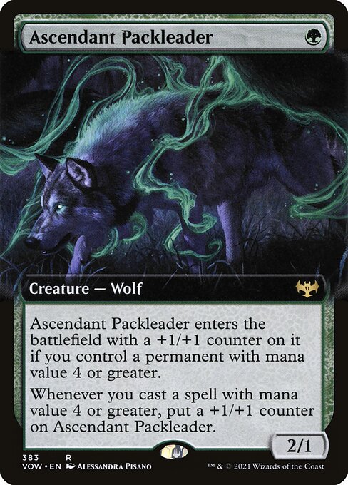 Ascendant Packleader (383) - EXTENDED ART - Innistrad: Crimson Vow - Game On