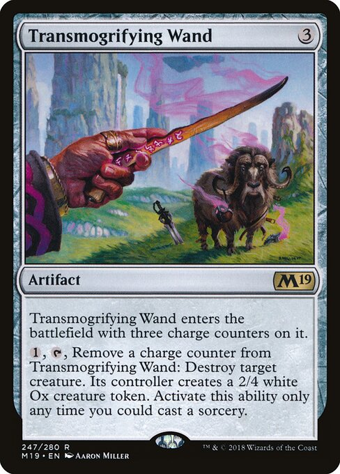 Transmogrifying Wand (247) (Foil) - Core Set 2019 - Game On