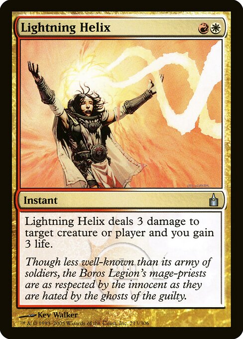 Lightning Helix (213) (Foil) - Ravnica: City of Guilds - Game On