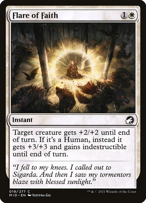 Flare of Faith (19) (Foil) - Innistrad: Midnight Hunt - Game On