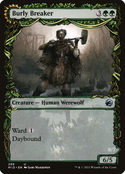 Burly Breaker // Dire-Strain Demolisher (299) - SHOWCASE (Foil) - Innistrad: Midnight Hunt - Game On