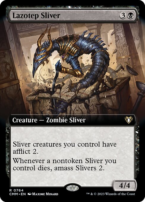 Lazotep Sliver (764) - EXTENDED ART - Commander Masters - Game On