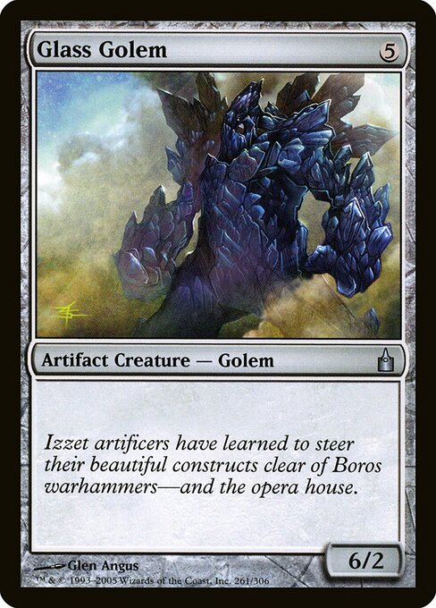 Glass Golem (261) (Foil) - Ravnica: City of Guilds - Game On