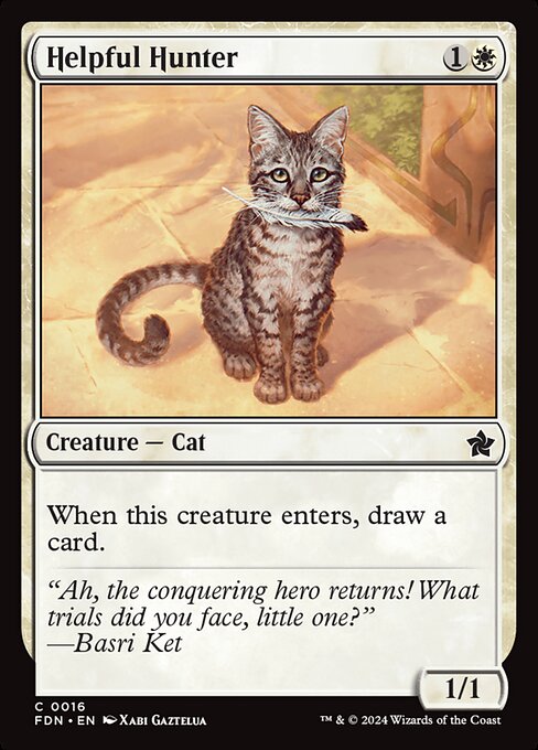 Helpful Hunter (16) (Foil) - Foundations - Game On
