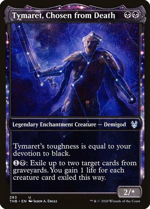 Tymaret, Chosen from Death (263) - SHOWCASE - FULL ART (Foil) - Theros Beyond Death - Game On