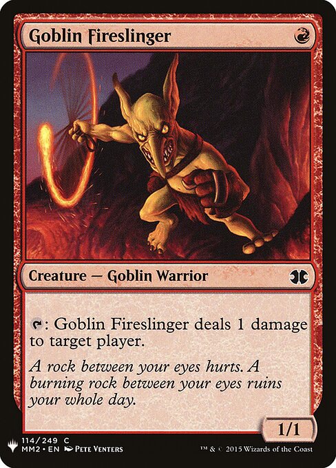 Goblin Fireslinger (MM2-114) - The List - Game On