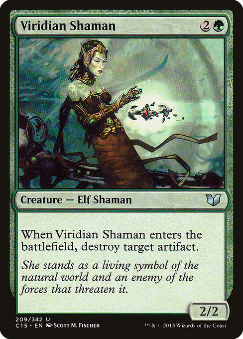 Viridian Shaman (209) - Commander 2015 - Game On