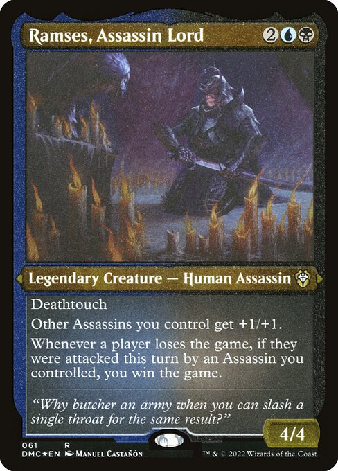 Ramses, Assassin Lord (61) (Etched) - Dominaria United Commander - Game On