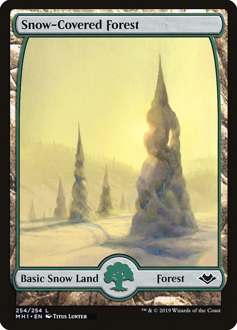 Snow-Covered Forest (254) - FULL ART (Foil) - Modern Horizons - Game On