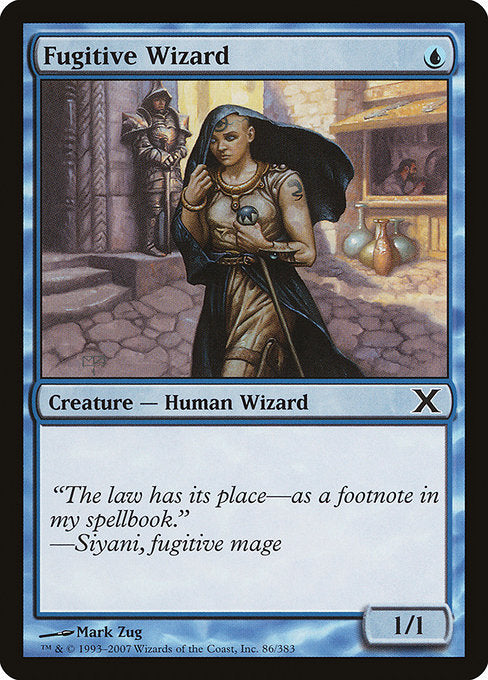 Fugitive Wizard (86) (Foil) - Tenth Edition - Game On