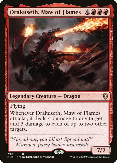Drakuseth, Maw of Flames (790) - Commander Legends: Battle for Baldur's Gate - Game On