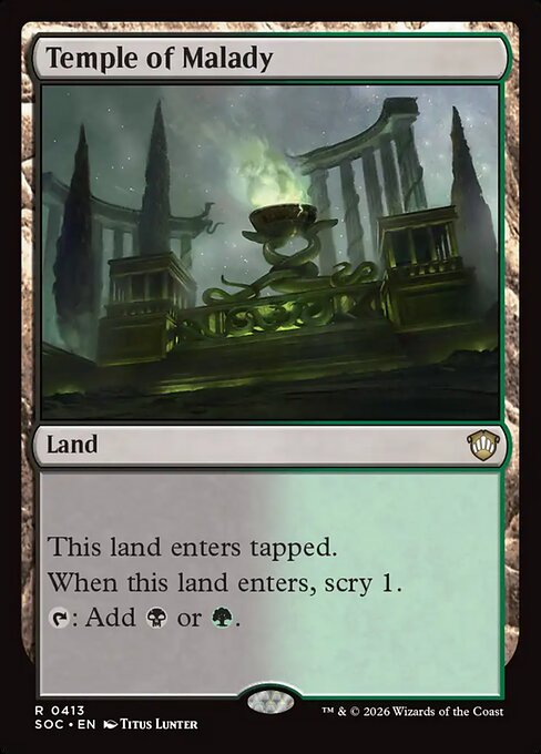 Temple of Malady (413) - Secrets of Strixhaven Commander - Game On