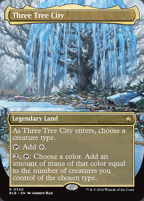 Three Tree City (340) - BORDERLESS - FULL ART - Bloomburrow - Game On
