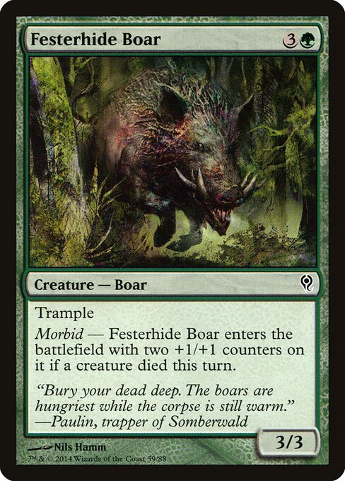 Festerhide Boar (59) - Duel Decks: Jace vs. Vraska - Game On