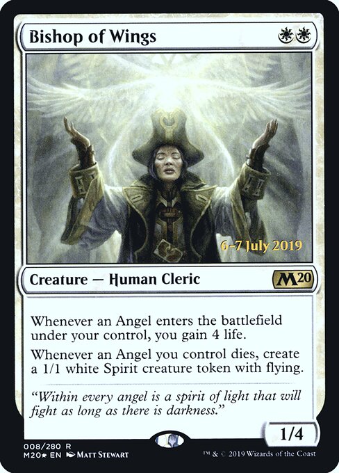 Bishop of Wings (8s) (Foil) - Core Set 2020 Promos - Game On