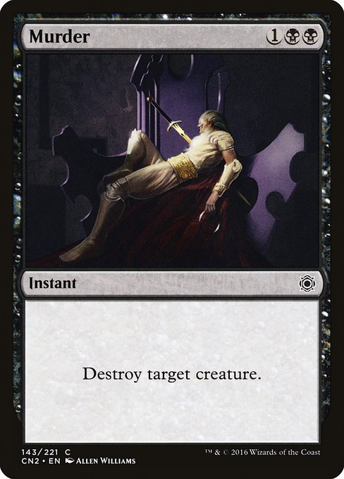 Murder (143) (Foil) - Conspiracy: Take the Crown - Game On