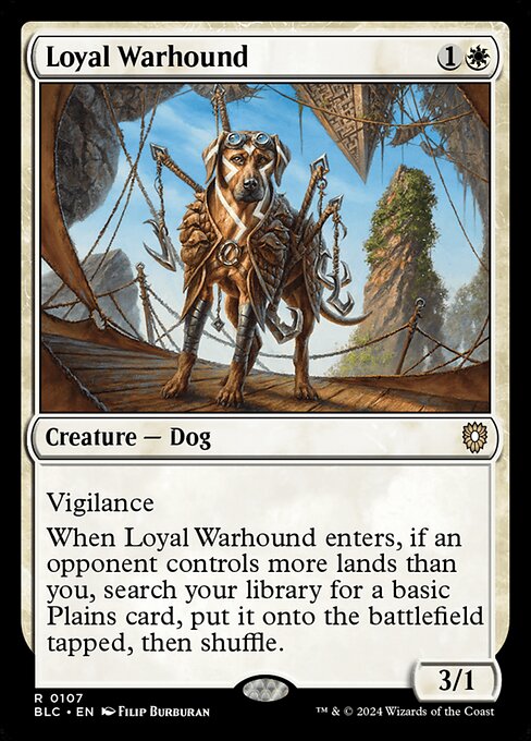 Loyal Warhound (107) - Bloomburrow Commander - Game On