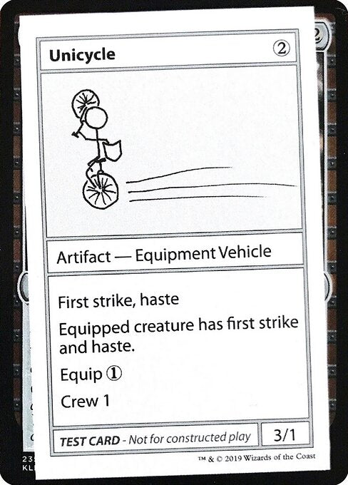 Unicycle (110) - Mystery Booster Playtest Cards 2021 - Game On