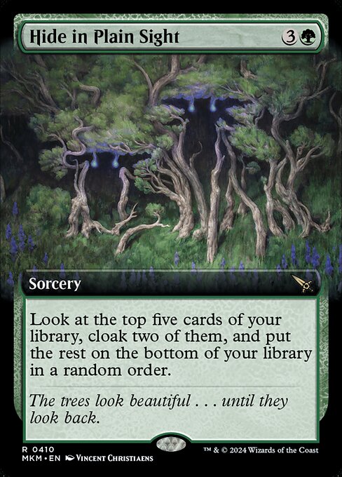 Hide in Plain Sight (410) - EXTENDED ART (Foil) - Murders at Karlov Manor - Game On