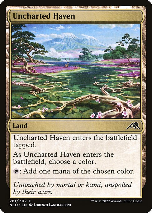 Uncharted Haven (281) (Foil) - Kamigawa: Neon Dynasty - Game On