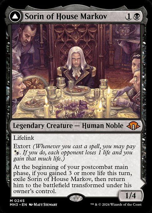 Sorin of House Markov // Sorin, Ravenous Neonate (245) - Modern Horizons 3 - Game On