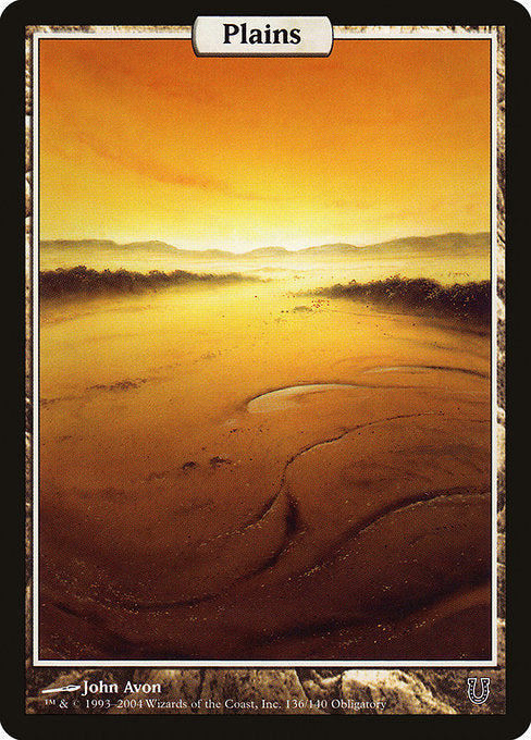 Plains (136) - FULL ART - Unhinged - Game On