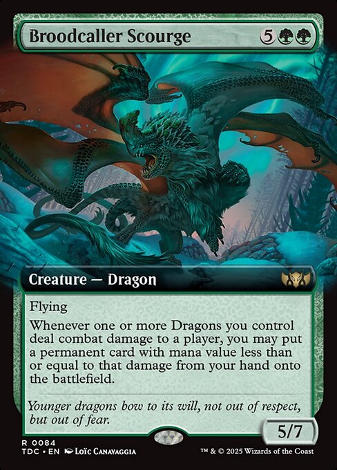 Broodcaller Scourge (84) - EXTENDED ART - Tarkir: Dragonstorm Commander - Game On