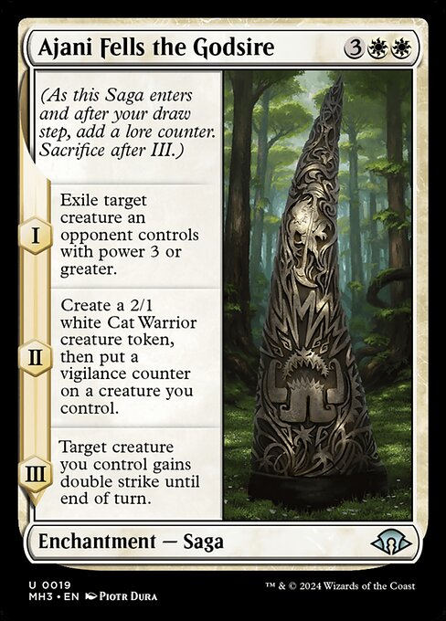 Ajani Fells the Godsire (19) (Foil) - Modern Horizons 3 - Game On