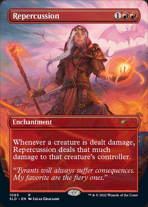 Repercussion (1065) - BORDERLESS - FULL ART (Foil) - Secret Lair Drop - Game On