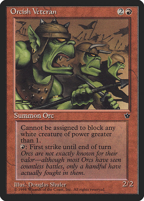 Orcish Veteran (62a) - Fallen Empires - Game On