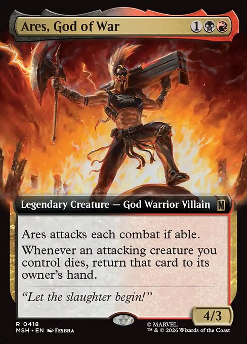 Ares, God of War (418) (Foil) - Marvel Super Heroes - Game On