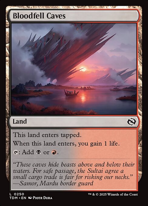 Bloodfell Caves (250) - Tarkir: Dragonstorm - Game On
