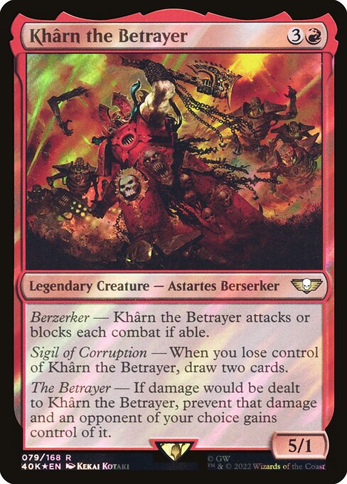 Khârn the Betrayer (79★) (Foil) - Warhammer 40,000 Commander - Game On