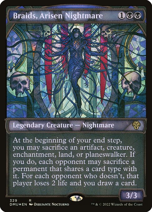 Braids, Arisen Nightmare (329) - SHOWCASE (Foil) - Dominaria United - Game On
