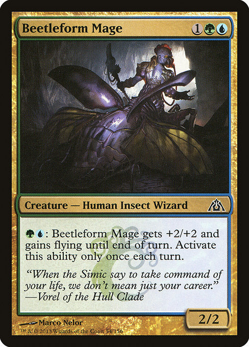 Beetleform Mage (54) (Foil) - Dragon's Maze - Game On