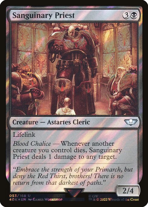 Sanguinary Priest (53★) (Foil) - Warhammer 40,000 Commander - Game On