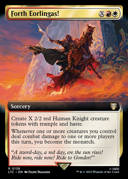 Forth Eorlingas! (139) - EXTENDED ART - Tales of Middle-earth Commander - Game On