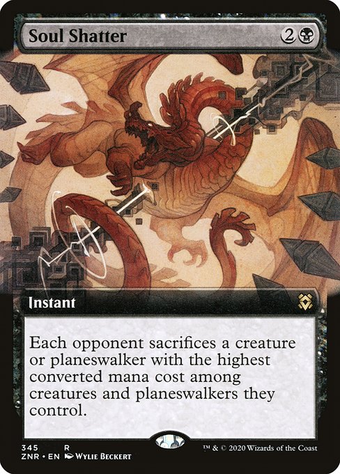 Soul Shatter (345) - EXTENDED ART - Zendikar Rising - Game On