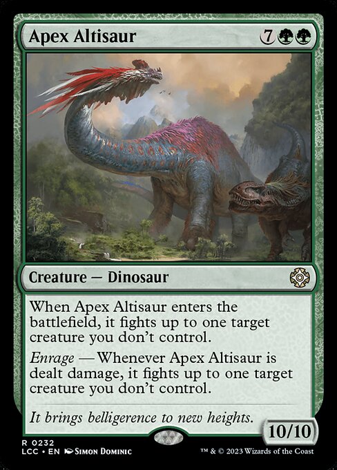 Apex Altisaur (232) - The Lost Caverns of Ixalan Commander - Game On