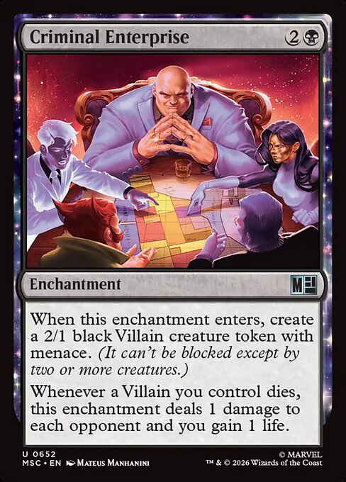 Criminal Enterprise (652) (Foil) - Marvel Super Heroes Commander - Game On