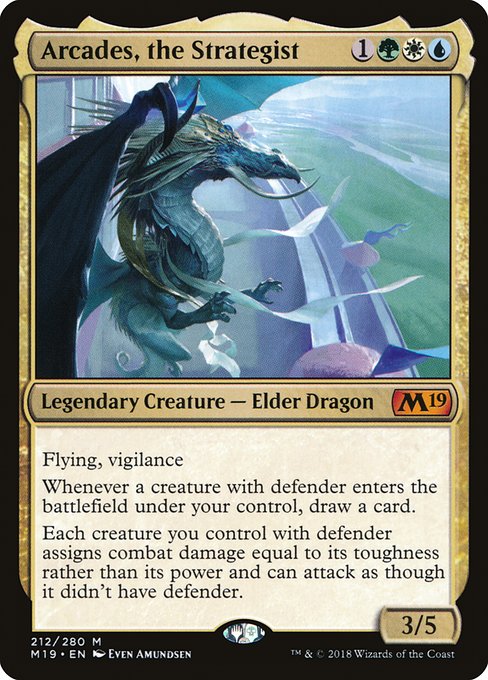 Arcades, the Strategist (212) (Foil) - Core Set 2019 - Game On