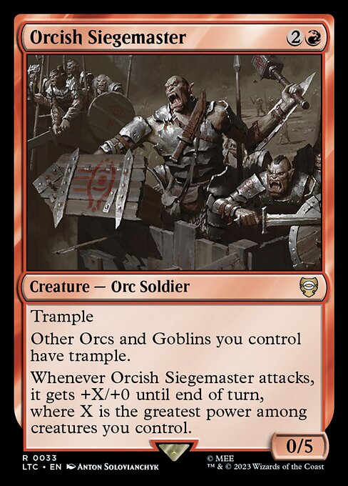 Orcish Siegemaster (33) - Tales of Middle-earth Commander - Game On