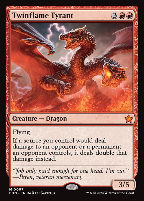 Twinflame Tyrant (97) (Foil) - Foundations - Game On