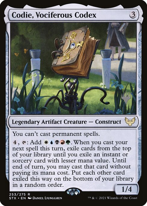 Codie, Vociferous Codex (253p) (Foil) - Strixhaven: School of Mages Promos - Game On