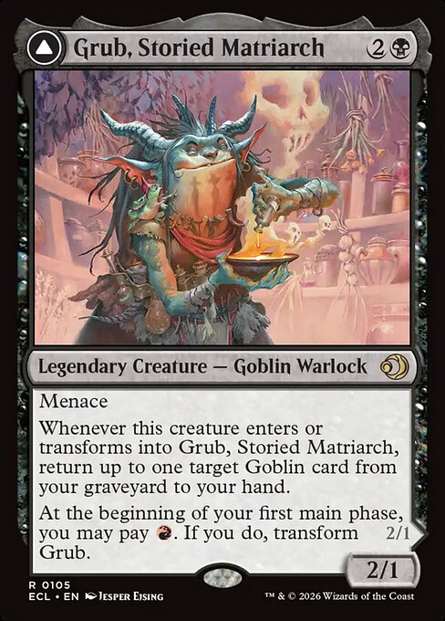 Grub, Storied Matriarch // Grub, Notorious Auntie (105) - Lorwyn Eclipsed - Game On