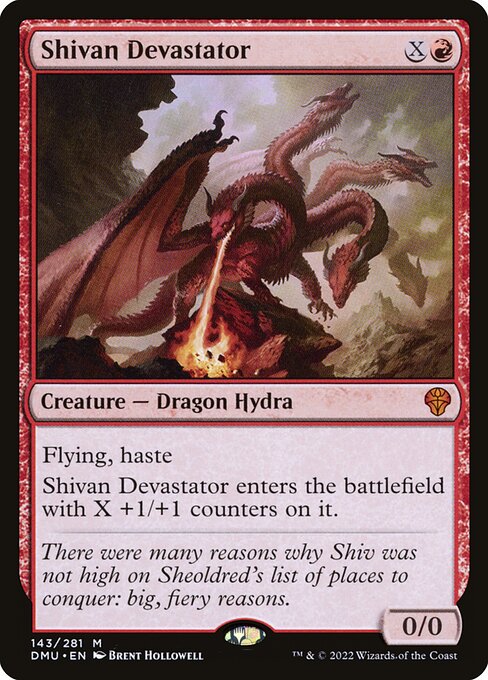 Shivan Devastator (143) - Dominaria United - Game On
